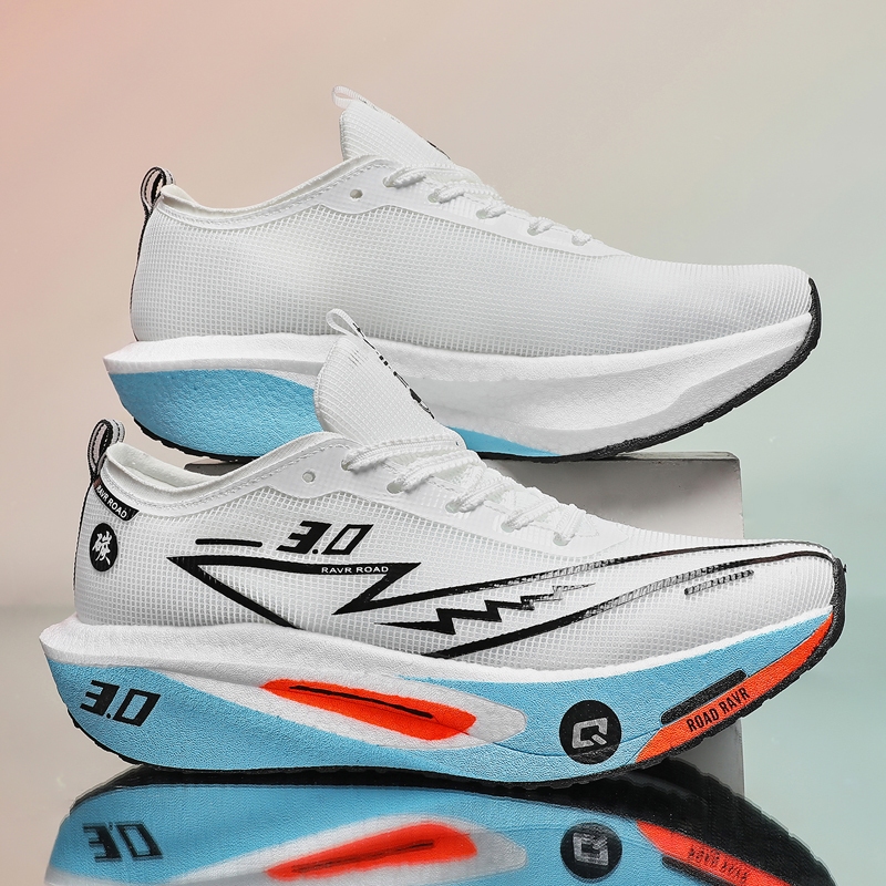 Racing Running Shoes Breathable Mesh Shock Absorption Professional ...