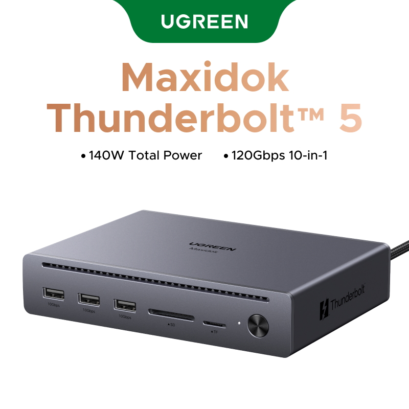 Maxidok Thunderbolt 5 Dock 10 Em 1 UGREEN-Velocidade De 120 Gbps