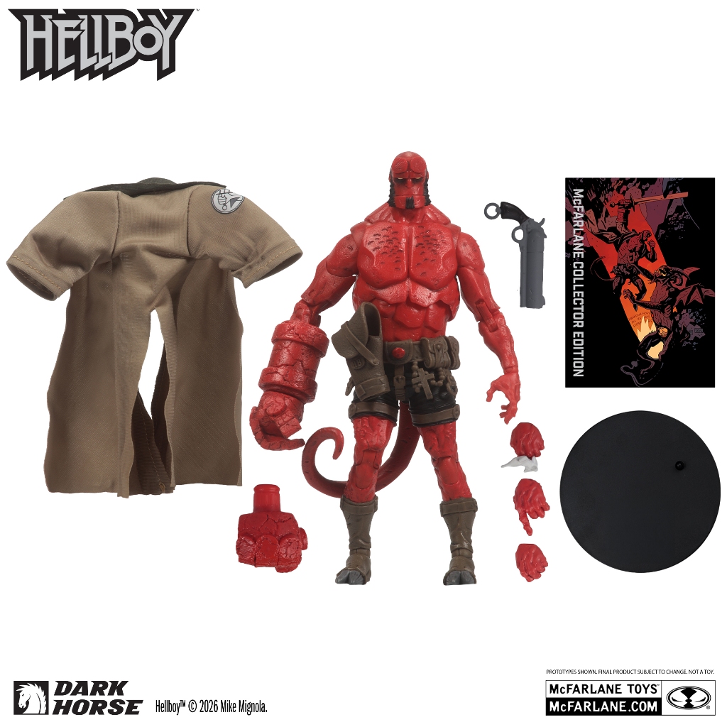 Em Estoque] McFarlane Toys HELLBOY Colecionador EDITION Figura De