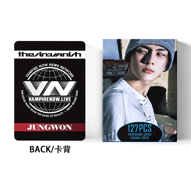 127 Pçs/Caixa ENHYPEN JUNGWON Photocard O SIN VANISH Álbum Adesivo