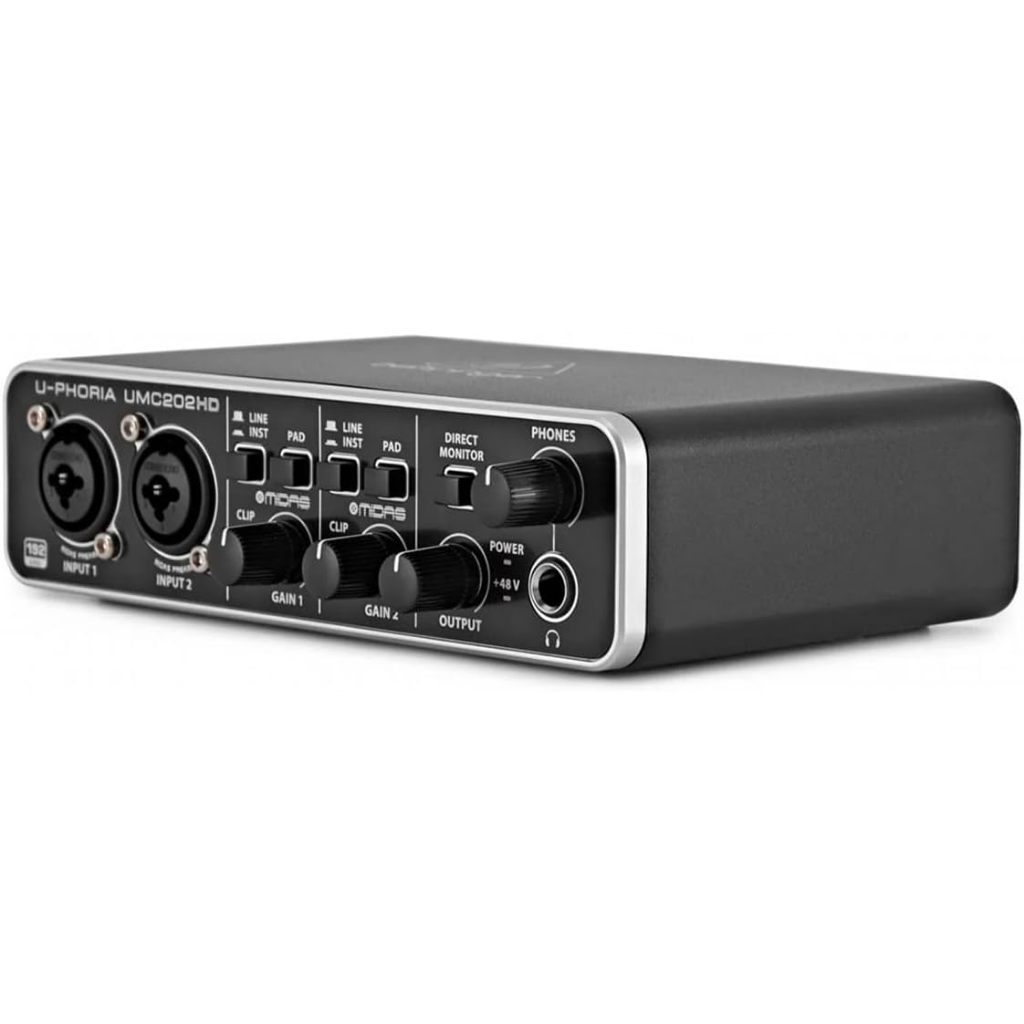 Behringer U-Phoria UMC202HD Audiófilo 2x2 , Interface De Áudio USB