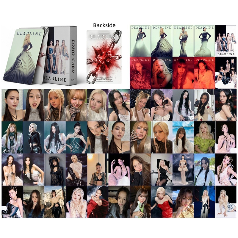 55pcs/box BLACKPINK photocards KPOP 9th anniversary DEADLINE JUMP