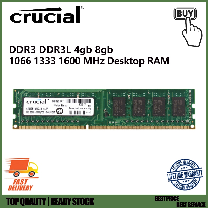 Memória Crucial DDR4 32gb(2x16gb) 2666mhz Desktop em Promoção na