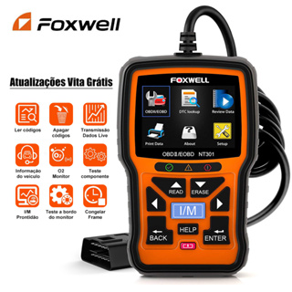 FOXWELL NT301 Scanner Obd2 Aprimorado De Carro Diagnóstico OBDII Ferramenta De ECU Automotivo Automático Verificação em Oferta na Shopee