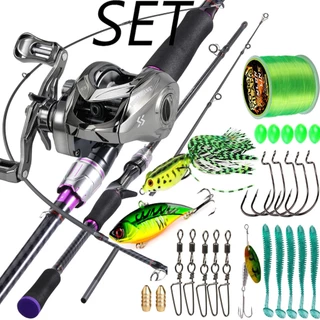 Sougayilang 1.8m Conjunto De Linha De Carretel De Vara De Pesca De Carbono 6 Pés 18 + 1BB Relação De Engrenagem 7.2: 1