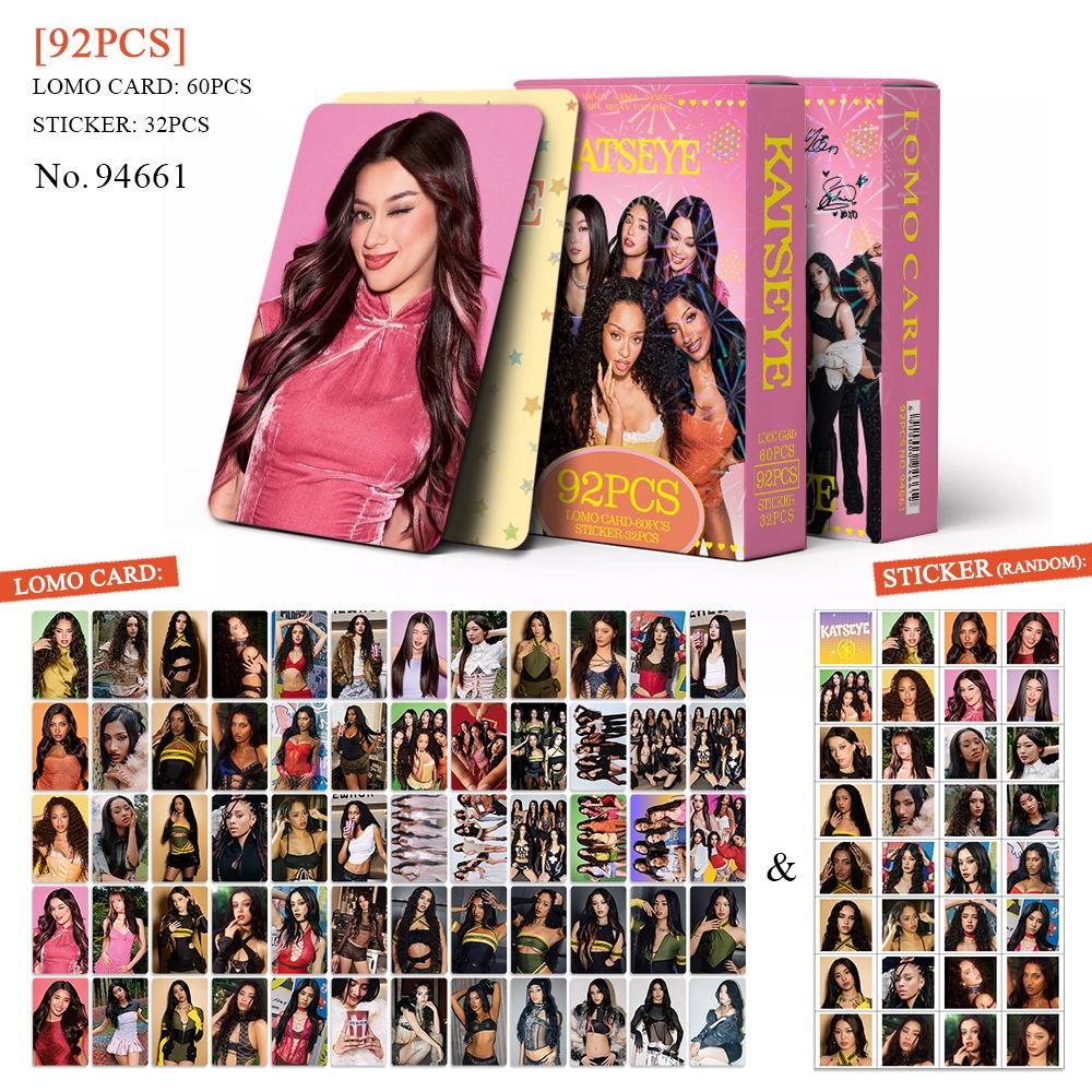 92 Pçs/set Kpop Idol KATSEYE Photocards Gabriela LOMO Cartão