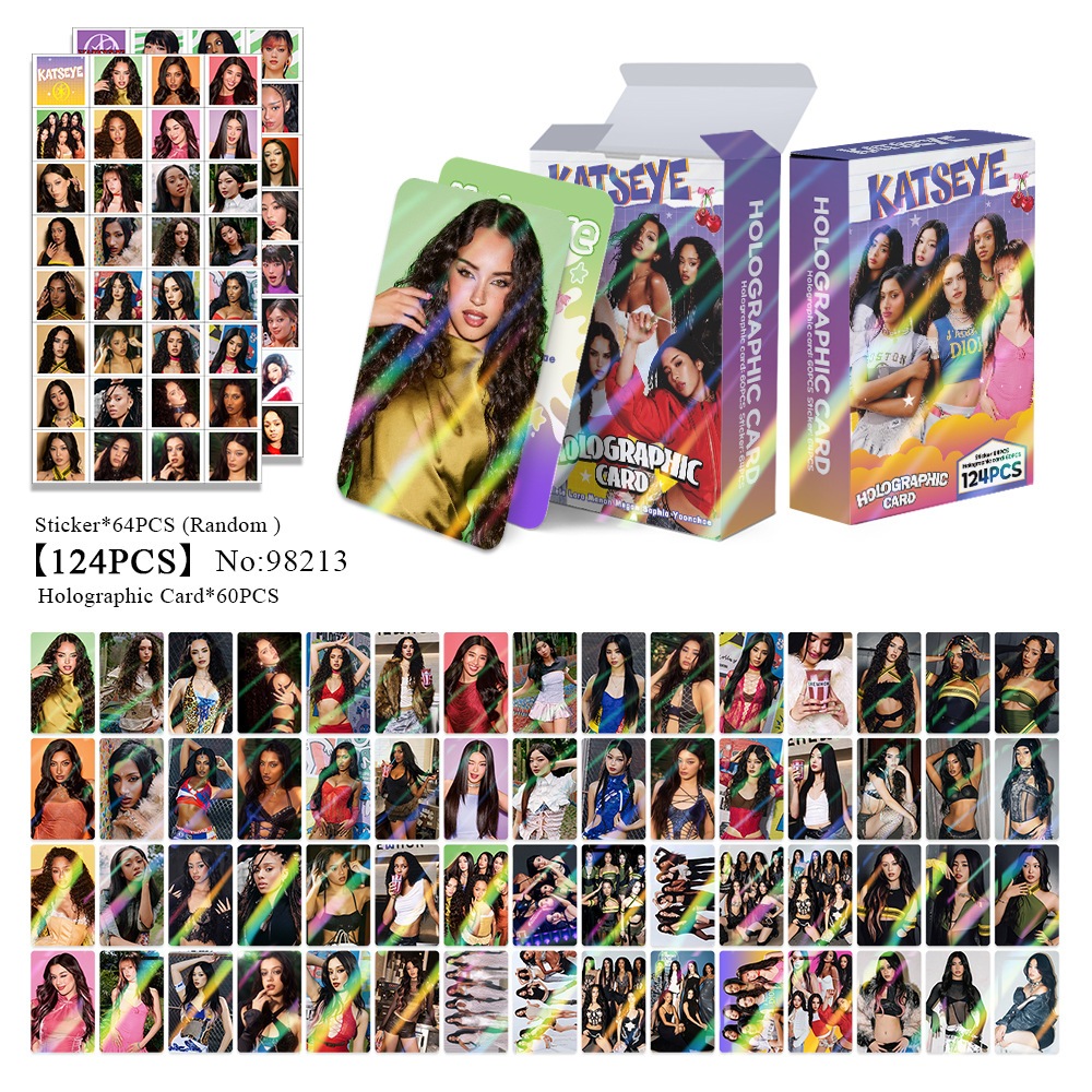 K-POP タレントカードセット 124 Pçs/set Kpop Idol KATSEYE LOMO Cartões Postais Para Coleções