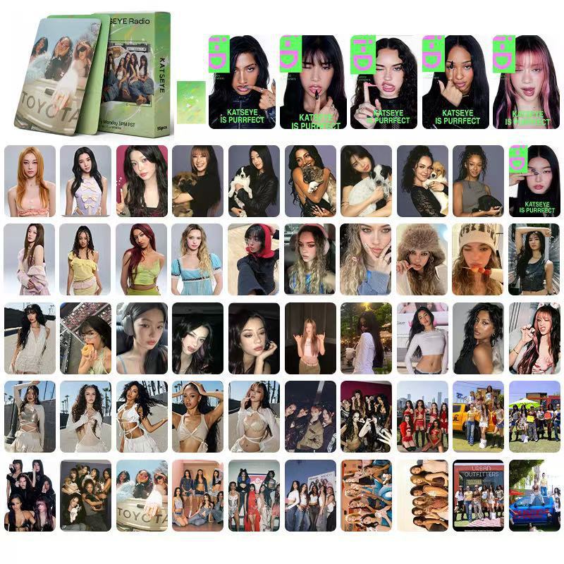 K-POP タレントカード 28枚セット 55 Pçs/set Kpop Idol KATSEYE Photocards sexy babe LOMO Cartão