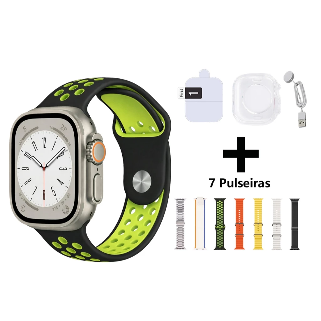 Relógio T800 Ultra-S10MI-Super Inteligente Para Esportes Com Carregamento Sem Fio-T800Ultra2 MAX-Prese