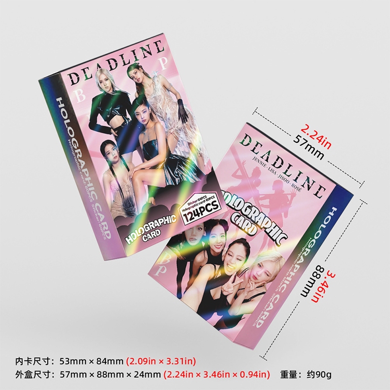 124 Pçs/Caixa BLACKPINK Photocards JUMP DEADLINE Holográfico LOMO