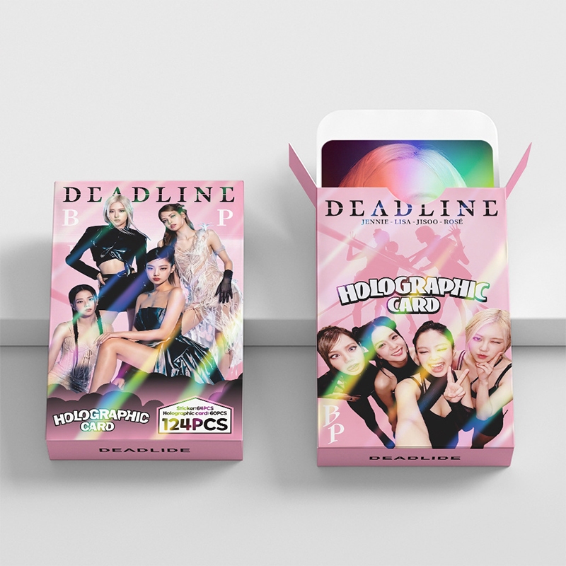 124 Pçs/Caixa BLACKPINK Photocards JUMP DEADLINE Holográfico LOMO