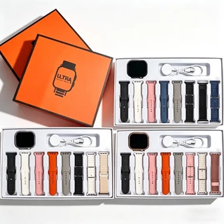 Smartwatch Relógio Inteligente 7 Em 1 Com Papel De Parede/calculator/Recepção De Mensagem, kit De 8 Pulseiras