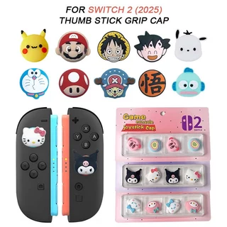 Capa Flexível Silicone Grip Polegar Para Nintendo Switch 2 JoyCon Controle Jogos Analógico Joystick Protetora
