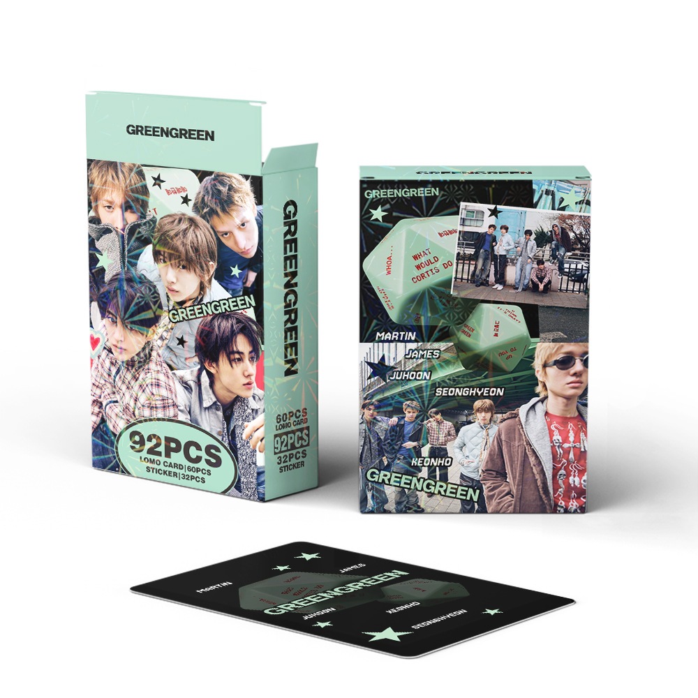 Cartão K-pop CORTIS Photocard 2026 GREENGREEN Álbum REDRED Lomo