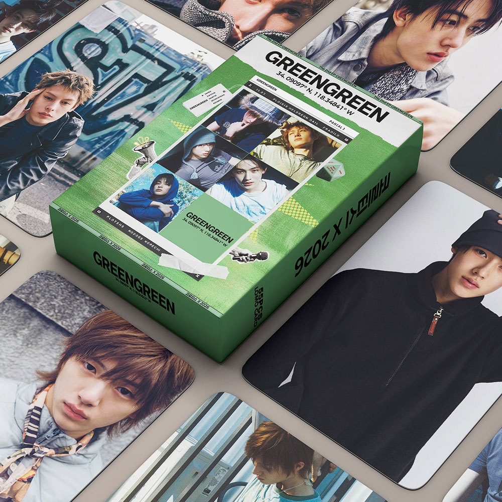 Cartão K-pop CORTIS Photocard 2026 GREENGREEN Álbum REDRED Lomo