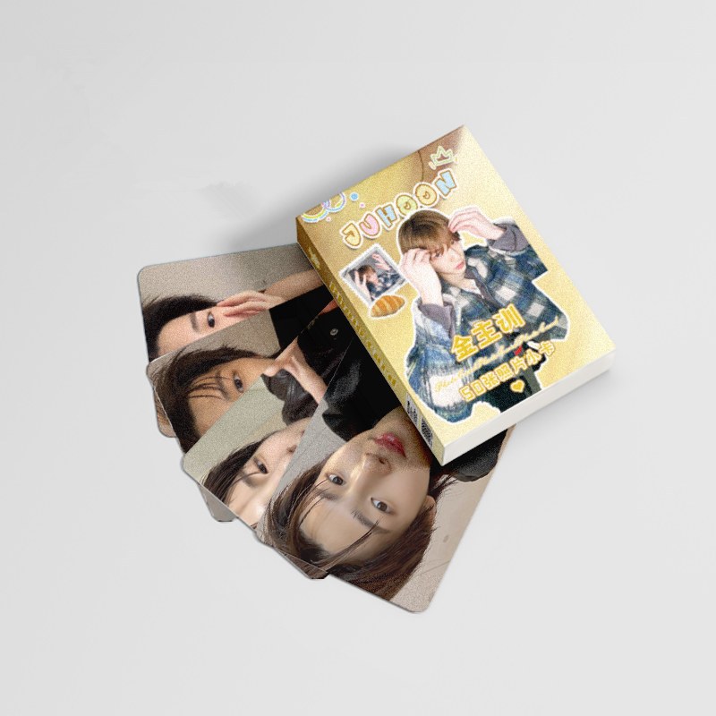 50 Pçs/Caixa CORTIS JUHOON Cartão Holográfico Photocard Laser LOMO