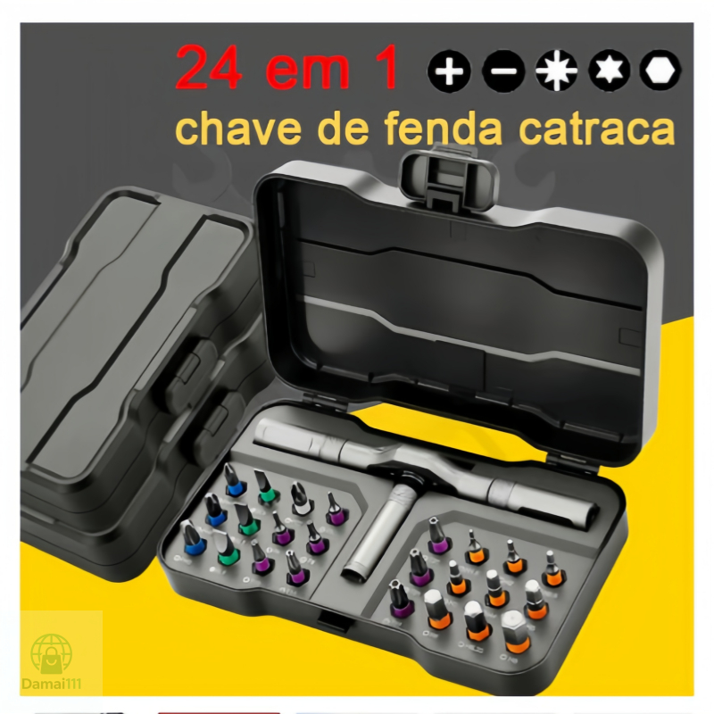 Conjunto de chave de fenda catraca 24 em 1 conjunto de chave de fenda catraca 24 em 1