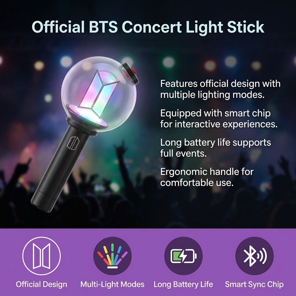 NOVA VERSÃO] 2026 Lightstick Oficial do BTS Ver. 4 — ARMY BOMB Ver