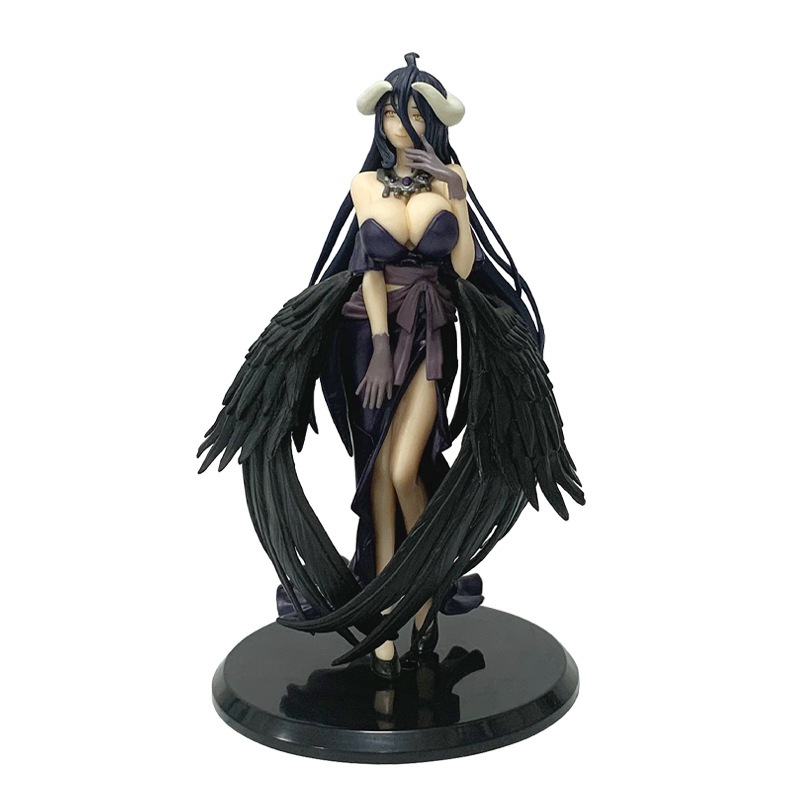 OVERLORD フィギュア 18体セット 18cm Japão Anime Overlord Figura Festa Preto Vestido Completo