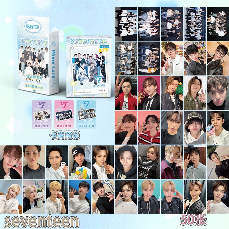 LINXX 55/50 Pcs Dezessete SPILL THE FEELS Álbum Lomo Card Kpop