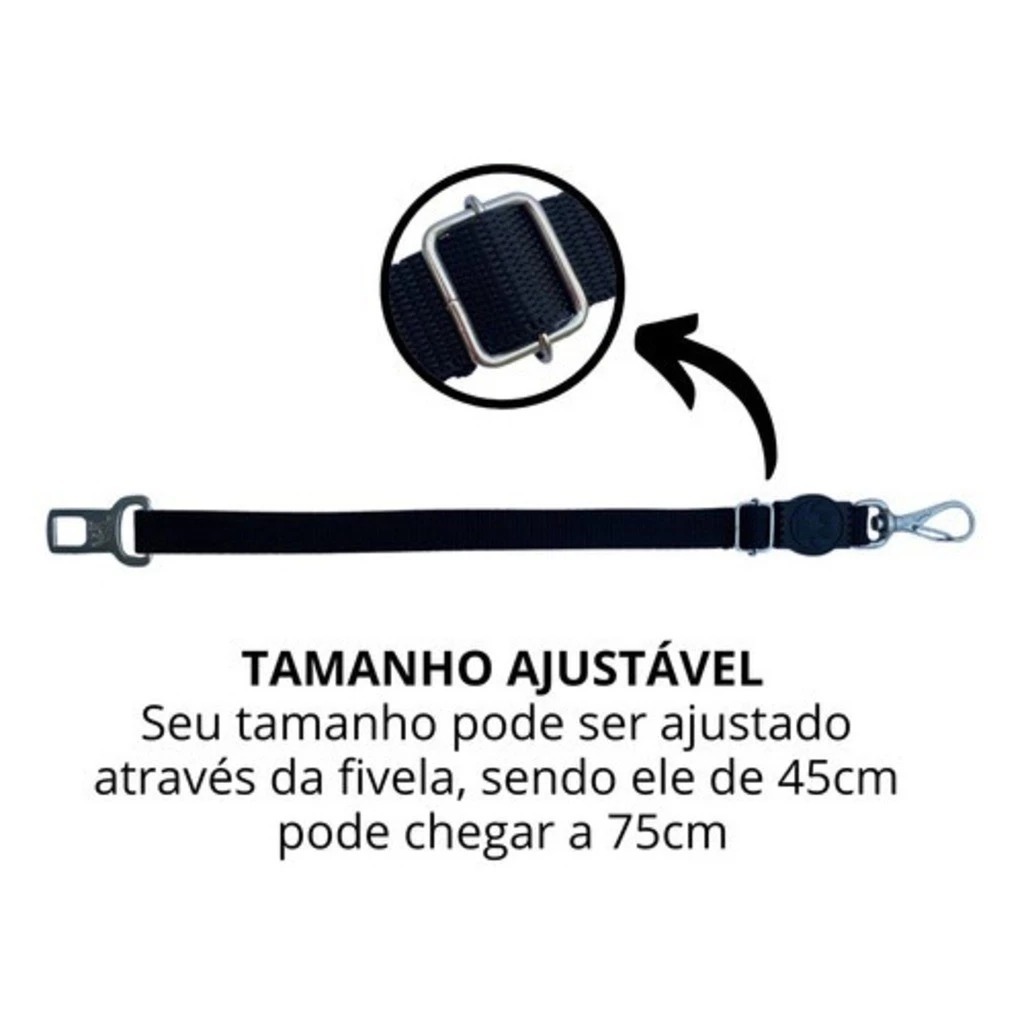Imagem do produto Cinto de segurança pet universal compatível com todos os modelos de veículos para cães e gatos viagem 5