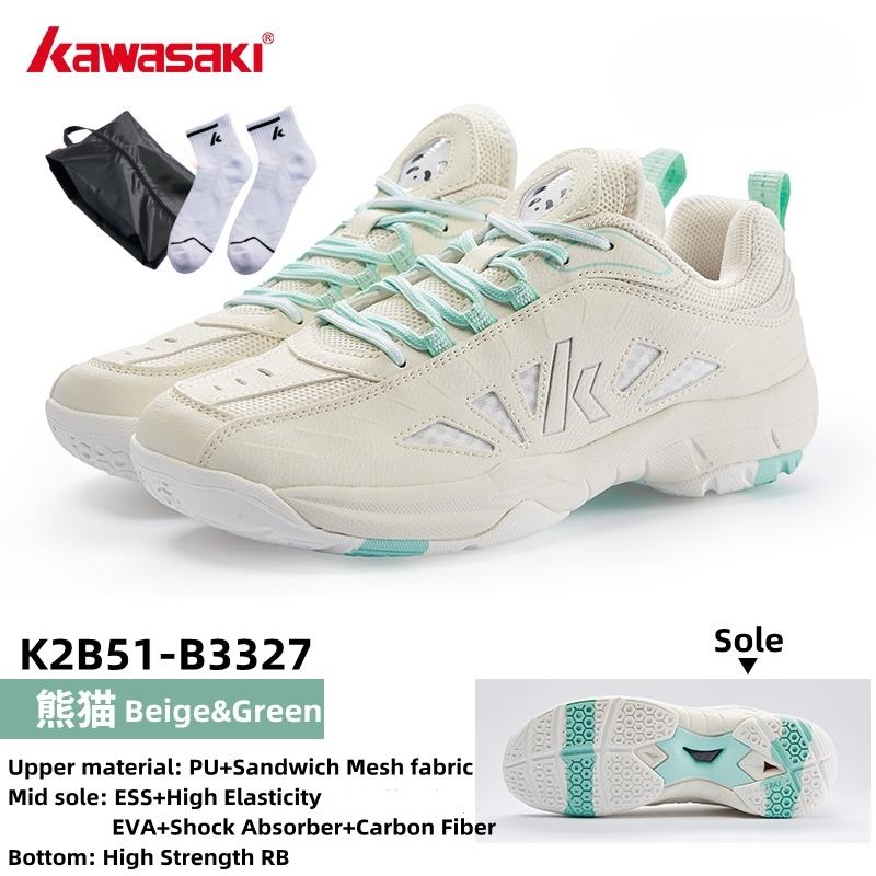 Kawasaki Pickleball Shoes Sapatos De Badminton Panda B3327 E A3307