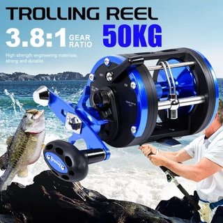 Carretel De Pesca Sougayilang, Relação De Engrenagem 3.8: 1 3 + 1 Rolamentos De Esferas Em Água Salgada, Metal Duráve
