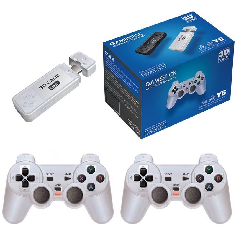 Jogo Vara Y6 4K Powkiddy 128G Sem Fio PS1 Console De Videogame Retro Portatil Familiar 4K HD Suporte Multijogador