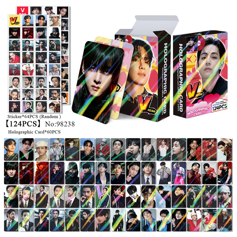 124 Pçs/Caixa BTS Photocards ARIRANG Cartão LOMO Holográfico KPOP