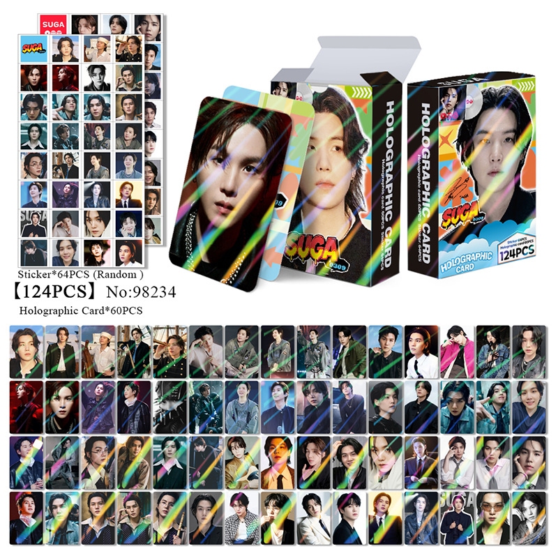 124 Pçs/Caixa BTS Photocards ARIRANG Cartão LOMO Holográfico KPOP