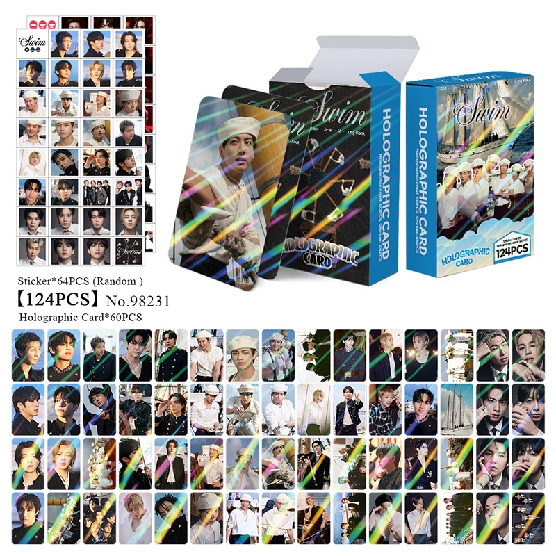 124 Pçs/Caixa BTS Photocards ARIRANG Cartão LOMO Holográfico KPOP