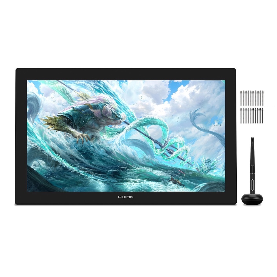 tablet De Desenho HUION Kamvas Pro 24 (4K) Com Suporte Ajustável