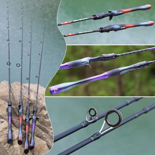 Vara De Pesca De Fibra De Carbono Sougayilang 1.8M, Giratória E Fundida, Peso De Linha 12LB