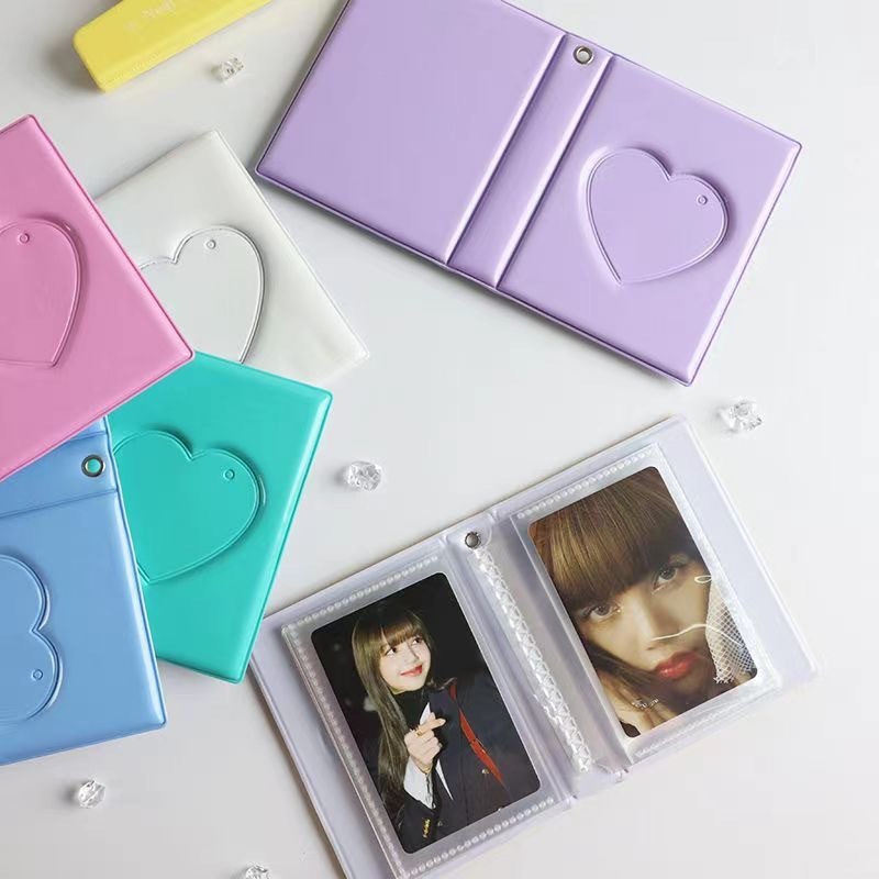 One-grid 3-inch card album, small card collection album, postcard ...