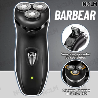 Conjunto De Presente De Barbeador Elétrico 4D Masculino-Escolha De Valor Recarregável De 3 Cabeças Carregamento Rápido