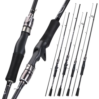 Sougayilang M Vara De Pesca Giratória 2 Seções De Alto Carbono 1.8M Arraste Máximo 16LB Para Água Doce