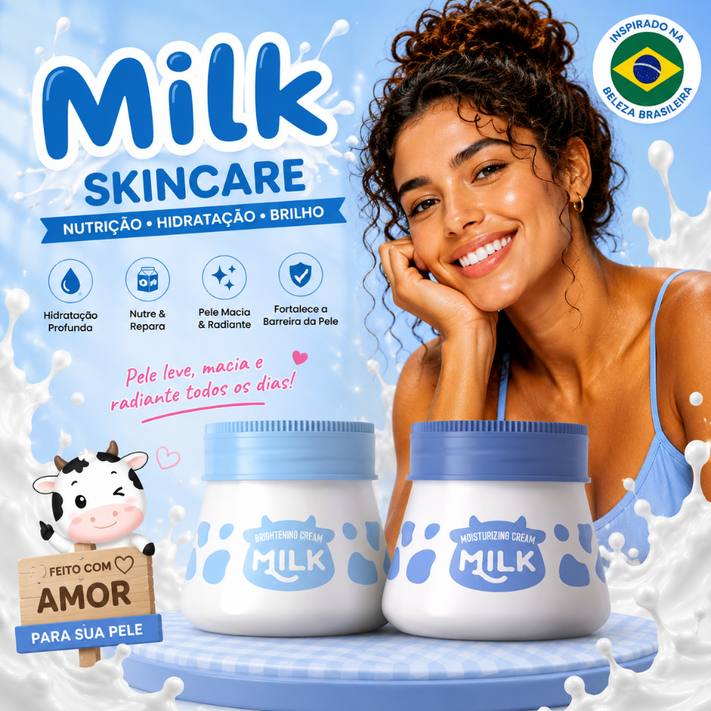 Milk Whitening Creme Facial LAIKOU Brightening Shrink Pores Remove