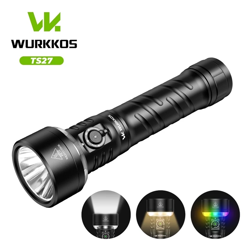 Wurkkos TS27 3200lm 360 ° LIGHTING-Área 845m RGB/Atmosfera
