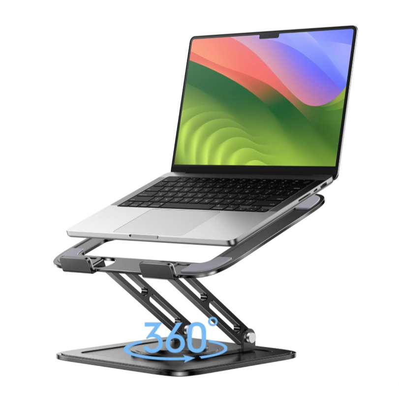 Suporte de Metal Ajustável Para Notebook 10 Ate 17" Giratória de 360°