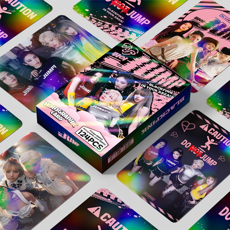 124 Pçs/Caixa BLACKPINK Photocards JUMP DEADLINE Holográfico LOMO