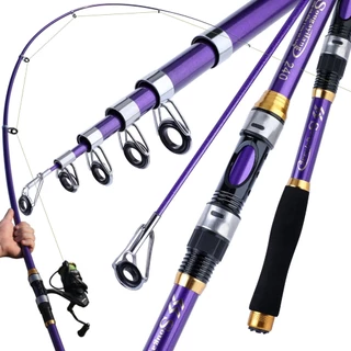 Sougayilang 1.8M-3.3M Vara De Pesca Telescópica Portátil Para Carpa De Fibra De Vidro FRP Dura