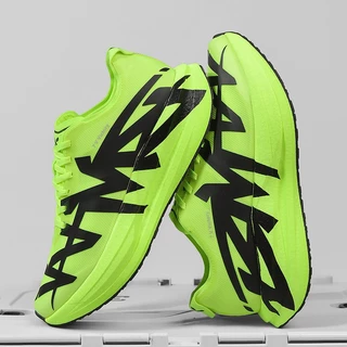Maratona Full Palm Carbono Tênis Corrida Tênis Absorção de Choque Ultra-Leve Corpo Exame Sapatos
