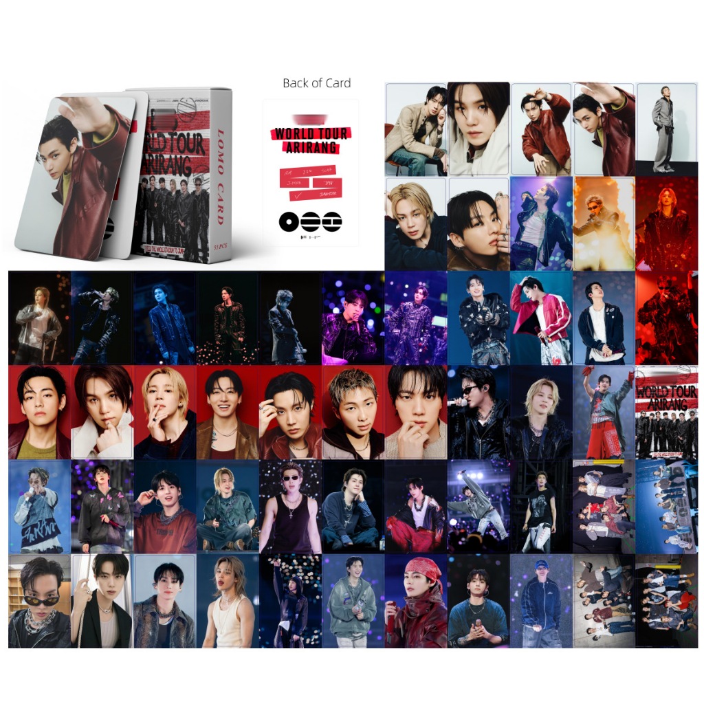 2026 シン・ヘソン FANMITING PHOTO CARD SET 55 Pçs/set 2026 ARIRANG Photocards Lomo Card RM Jin J-Hope SUGA
