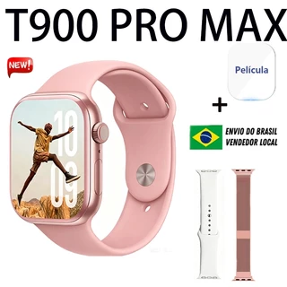 2026 Novo Estilo Relógio Inteligente T900 PRO MAX Série 10 Bluetooth Relógio Inteligente Monitoramento de Freqüência Car