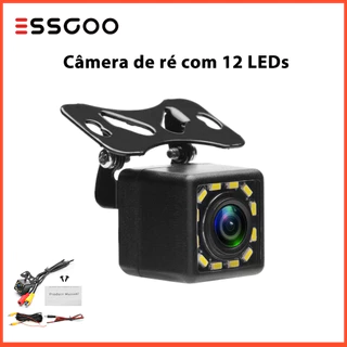 ESSGOO HD 12 LED Visão Noturna Grande Angular 170 ° Câmera Reversa De Backup De Traseira De Carro À Prova D'água CCD