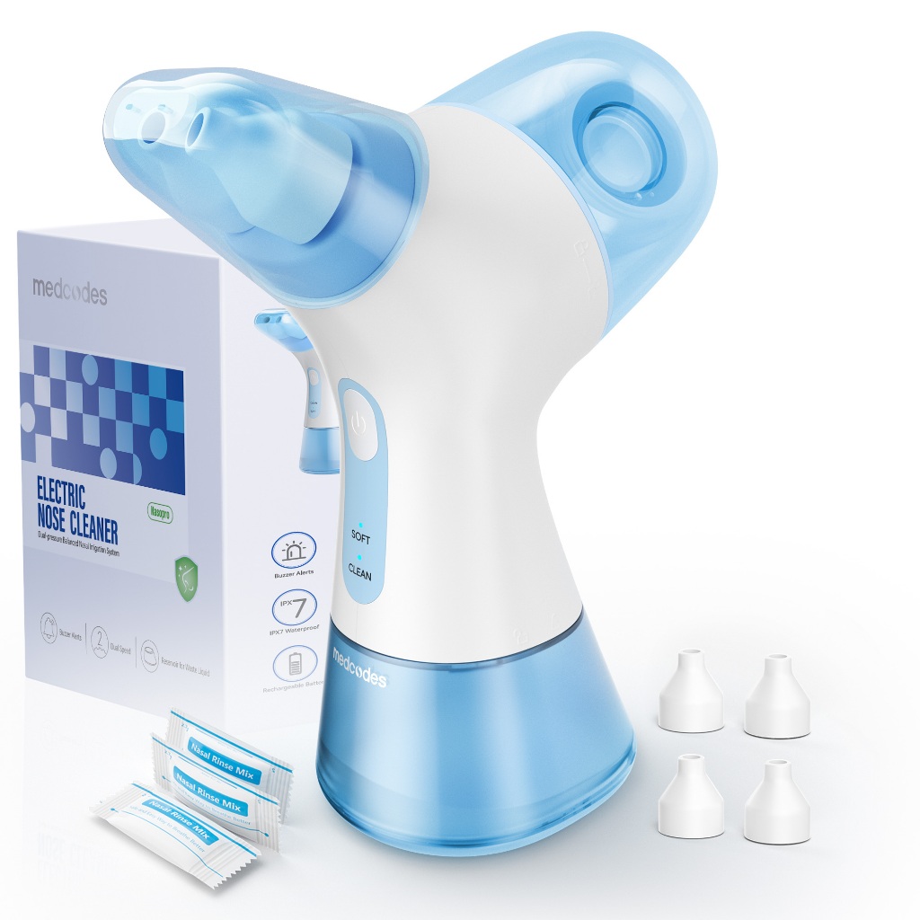 Máquina De Enxágue Sinusal Do Sistema Irrigação Nasal Com Tanque Água E Coleta De Resíduos-Limpador