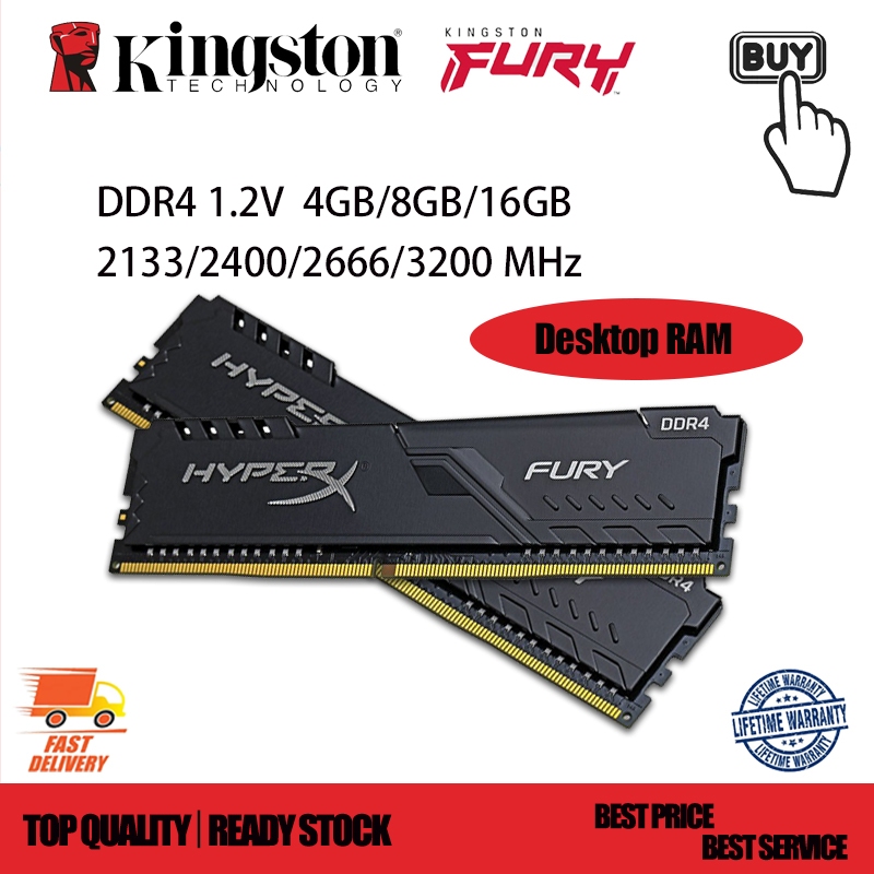 memoria hyperx fury 16gb 2666mhz ddr4 em Promoção na Shopee Brasil