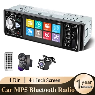 Central Multimídia MP5 Automotivo Bluetooth 1 Din 4.1 Polegadas USB/TF/AUX FM Estéreo