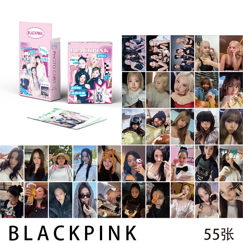 LINXX 50 Pcs BlackPink TWICE NEWJEANS ENHYPEN Kpop Álbum Lomo Card