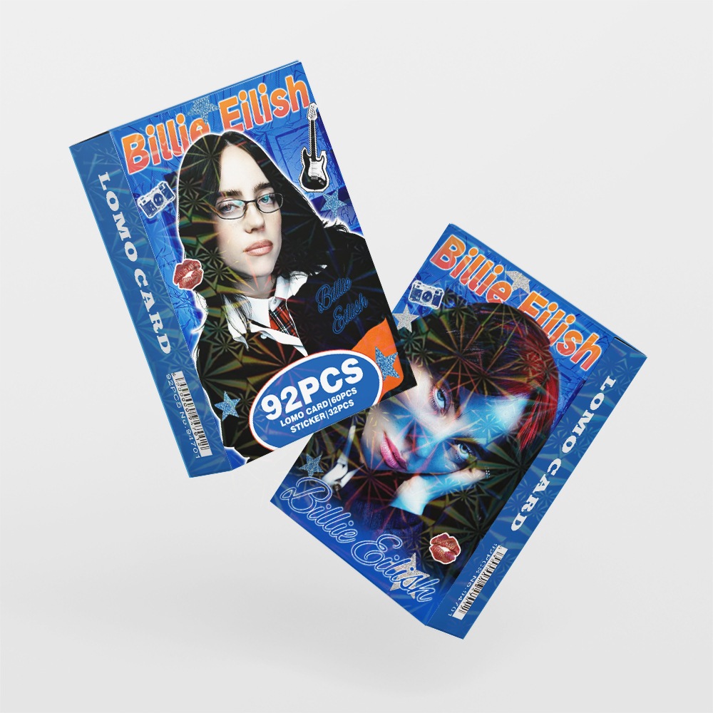 Billie Eilish Lomo Cartão Postal 60pcs + 32pcs Adesivo | Shopee Brasil